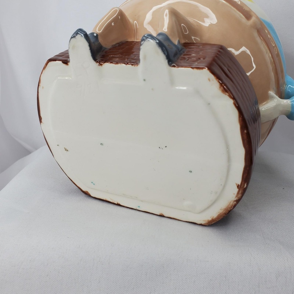 Vintage Humpty Dumpty Ceramic Cookie Jar Nursery Rhyme Collectible Kitchen Decor - Picture 14 of 15